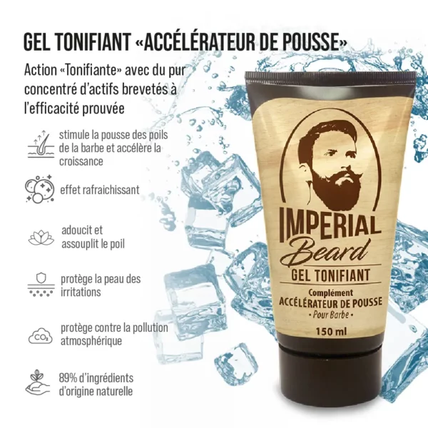 BARBE : Gel tonifiant accélérateur de pousse : 150ml – Image 2