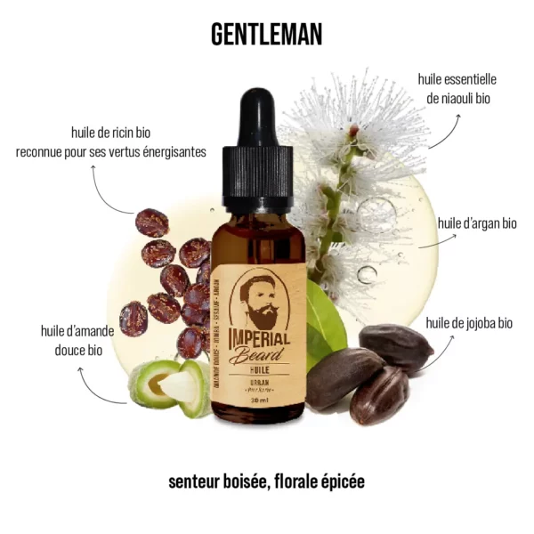 BARBE : Huile à barbe gentleman : 30ml – Image 4