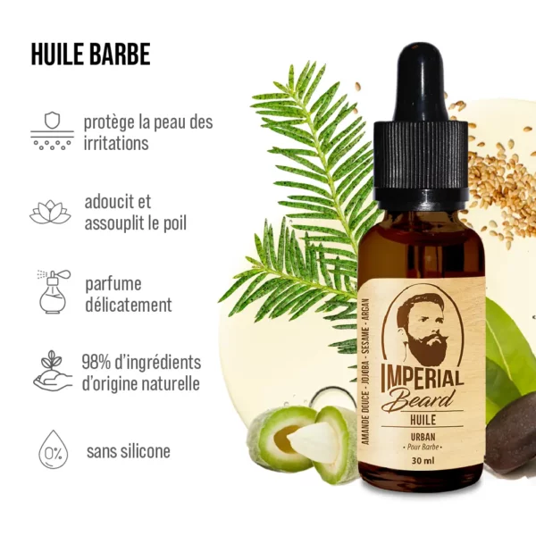 BARBE : Huile à barbe urban : 30ml – Image 2